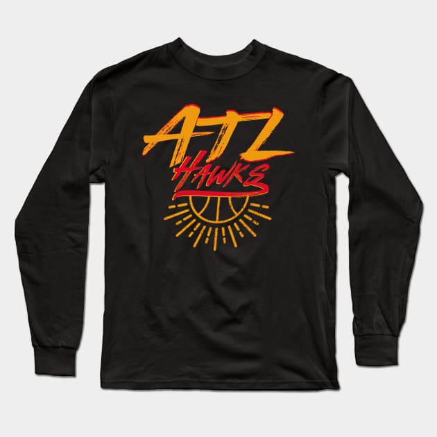 ATL Hawks Long Sleeve T-Shirt by GLStyleDesigns